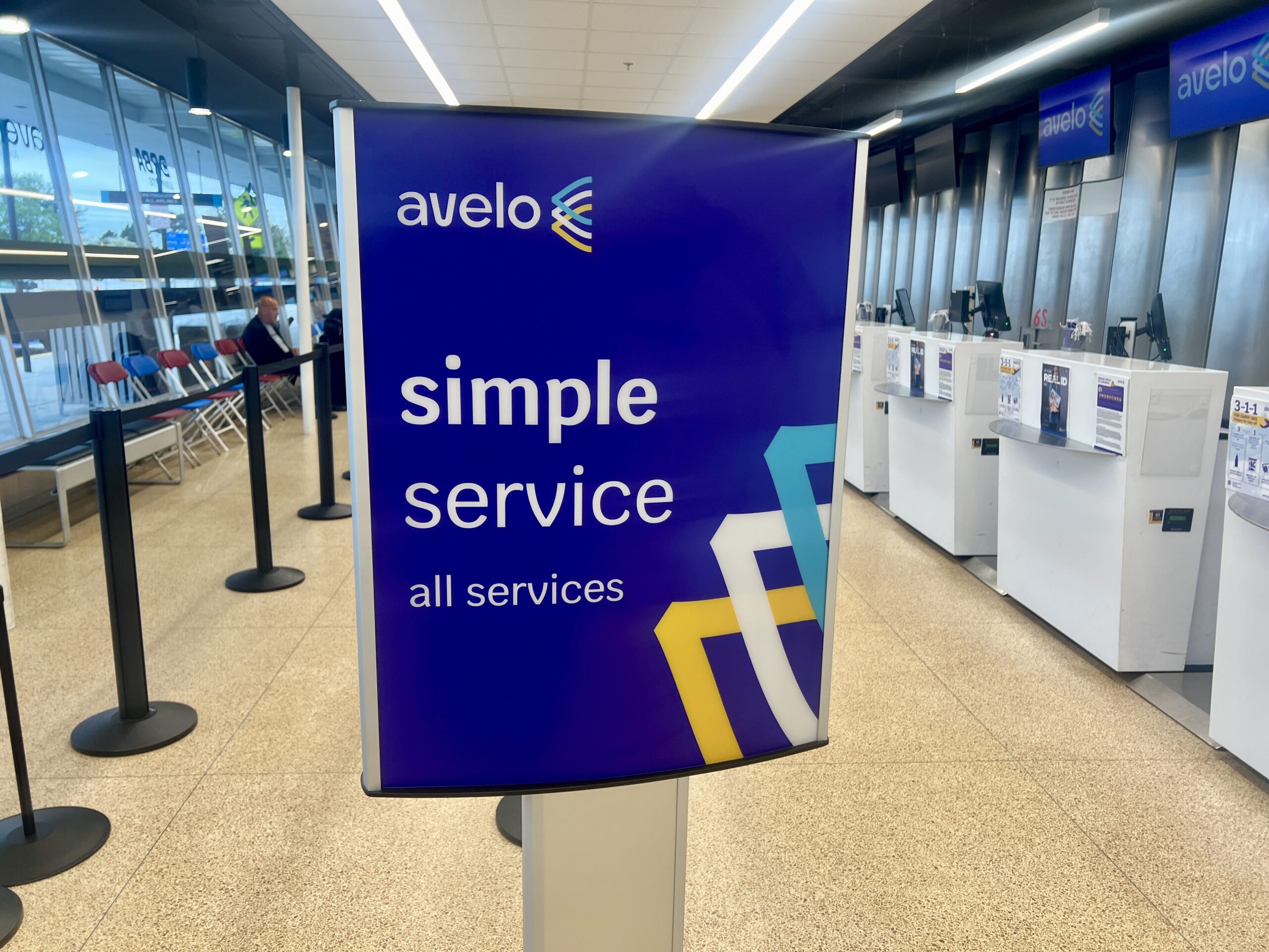 Avelo Airlines Check-in Sign 