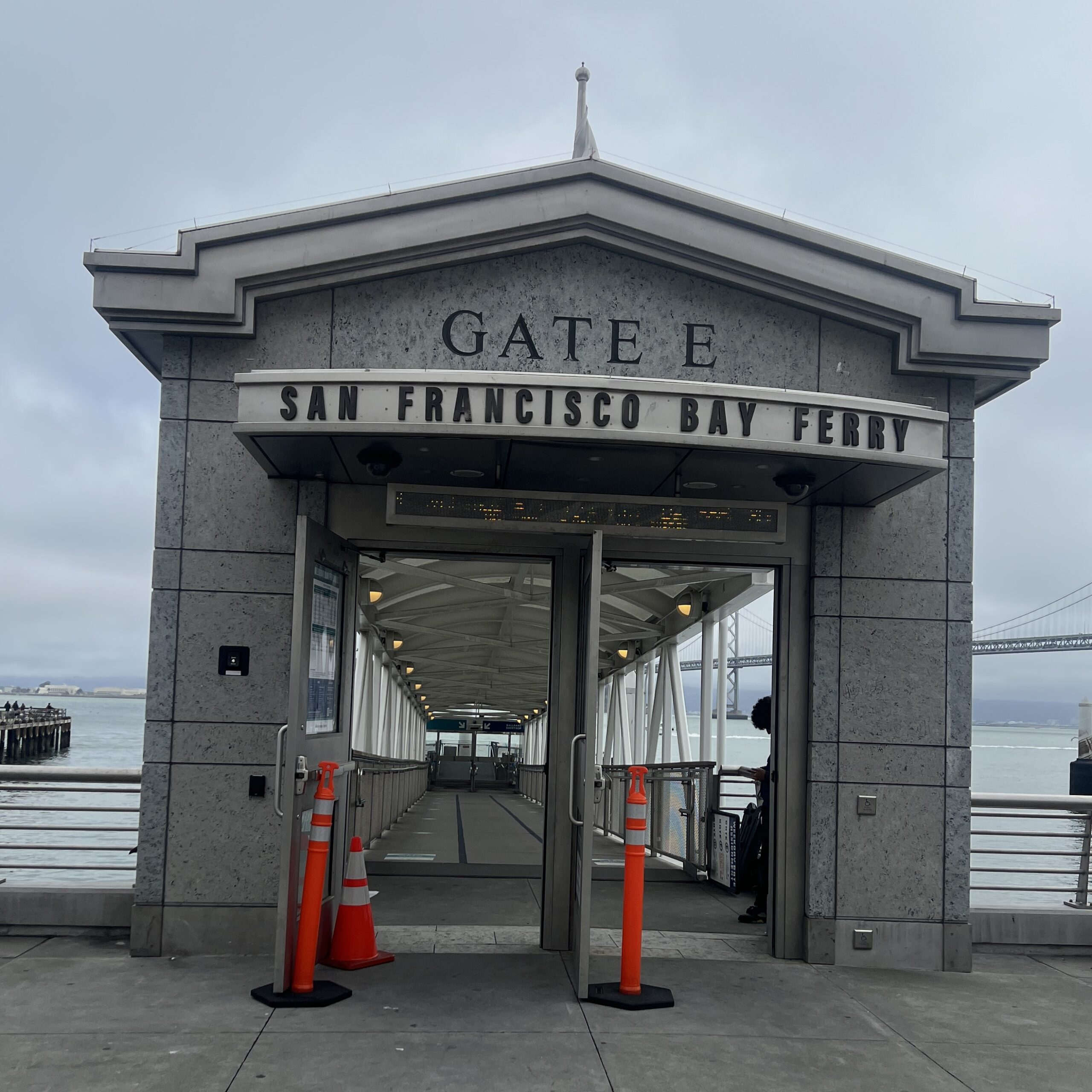 Gated entrance of the San Francisco Bay Ferry 