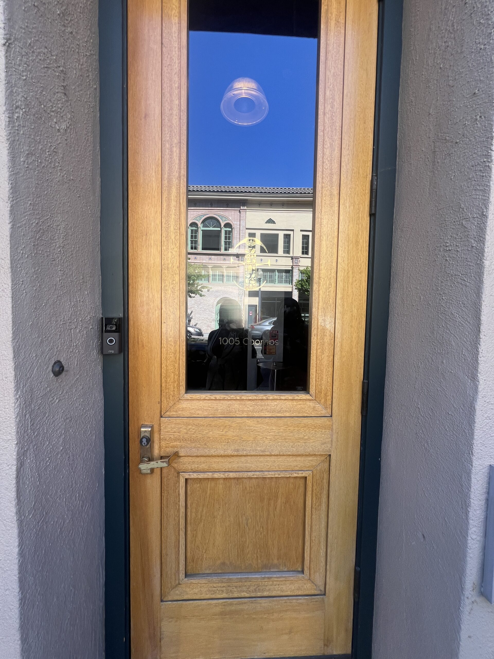 Entrance door of the Brown Estate 