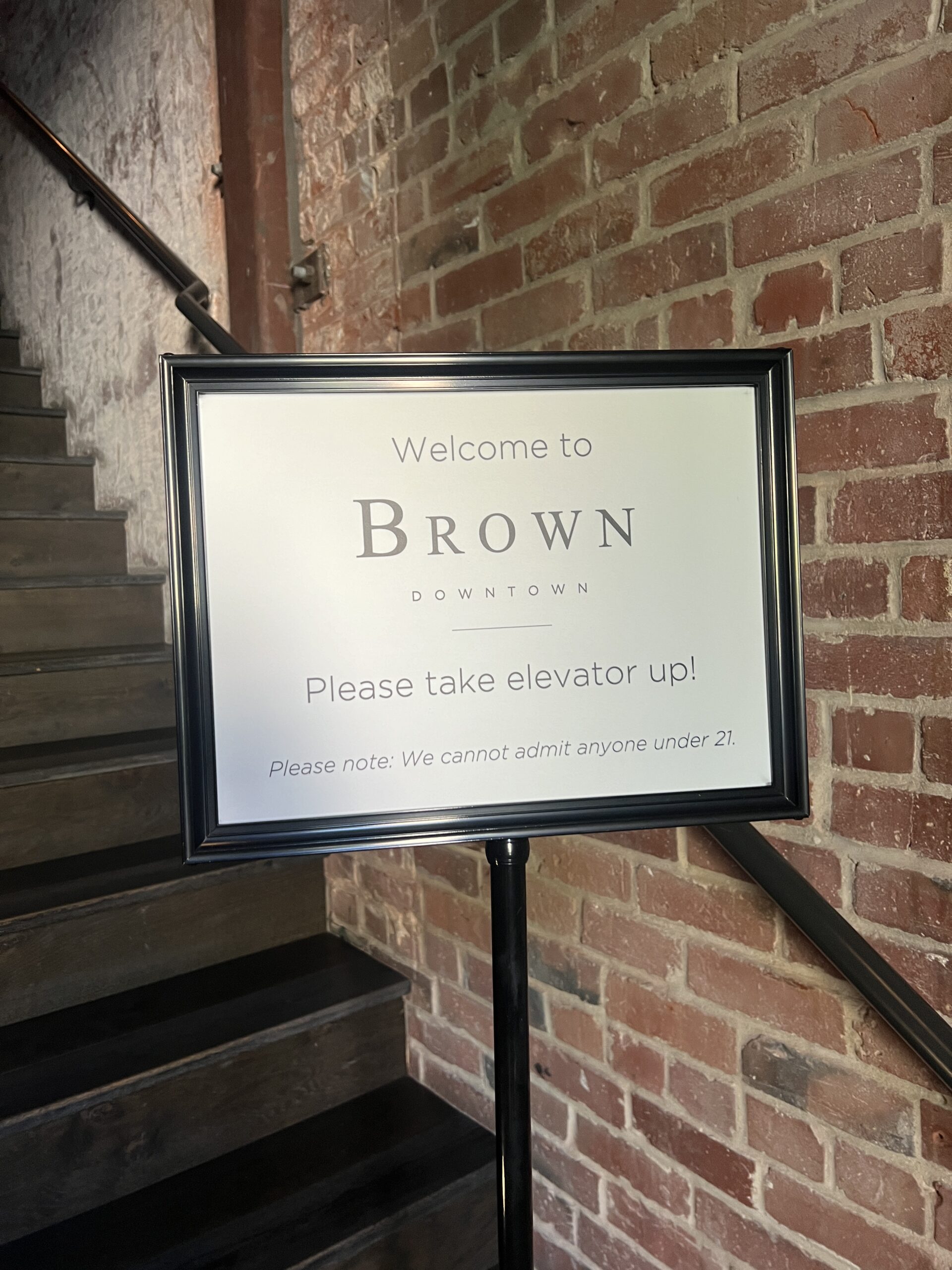 Brown Downtown Signage 