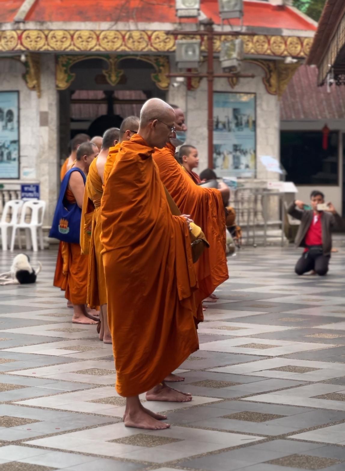 Monks Morning Alms 