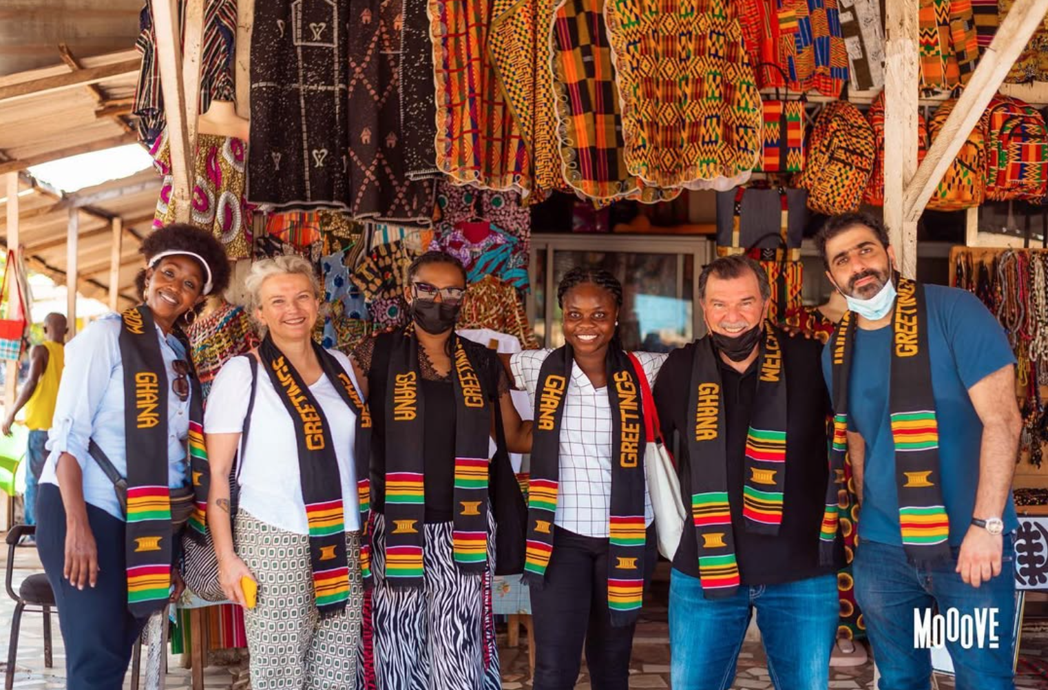 Tourist traveling in Ghana 