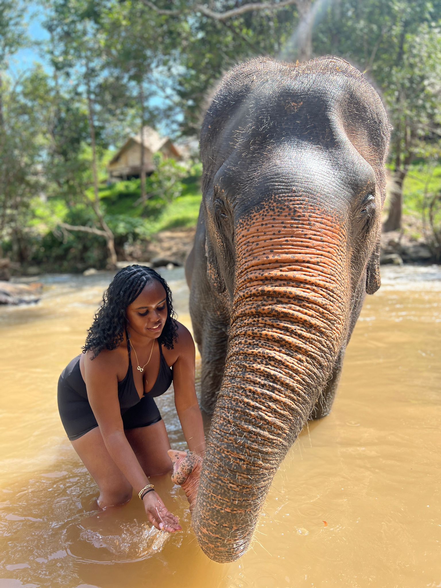 Christina Jane having an elephant day 