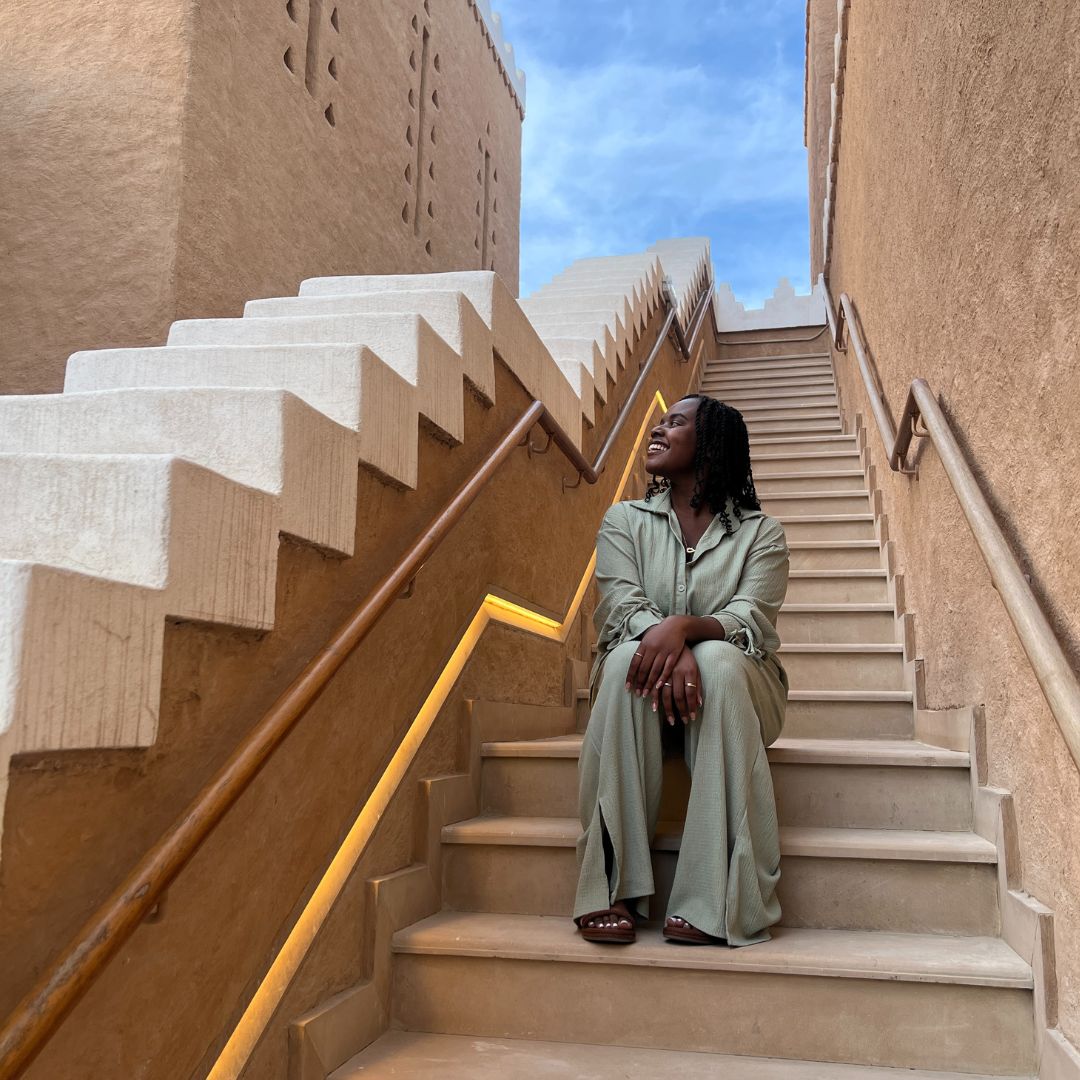 Christina Jane at Diriyah in Saudi Arabia 