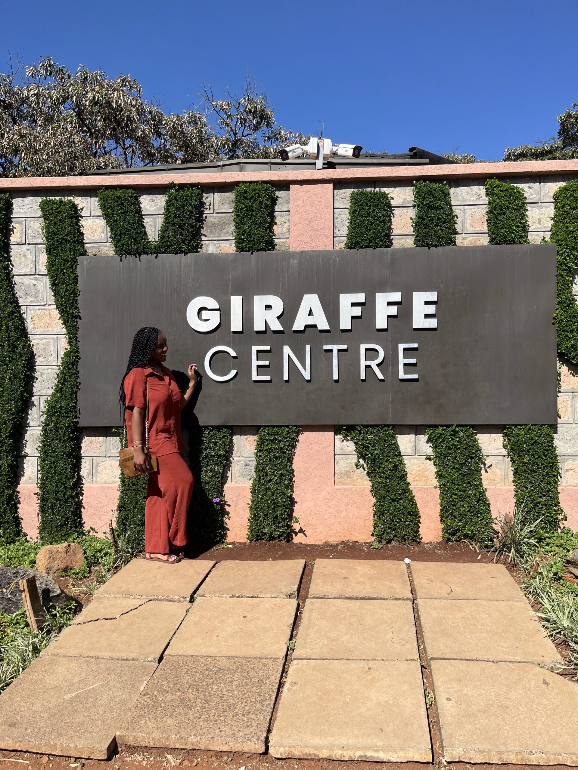 Giraffe Center sign 