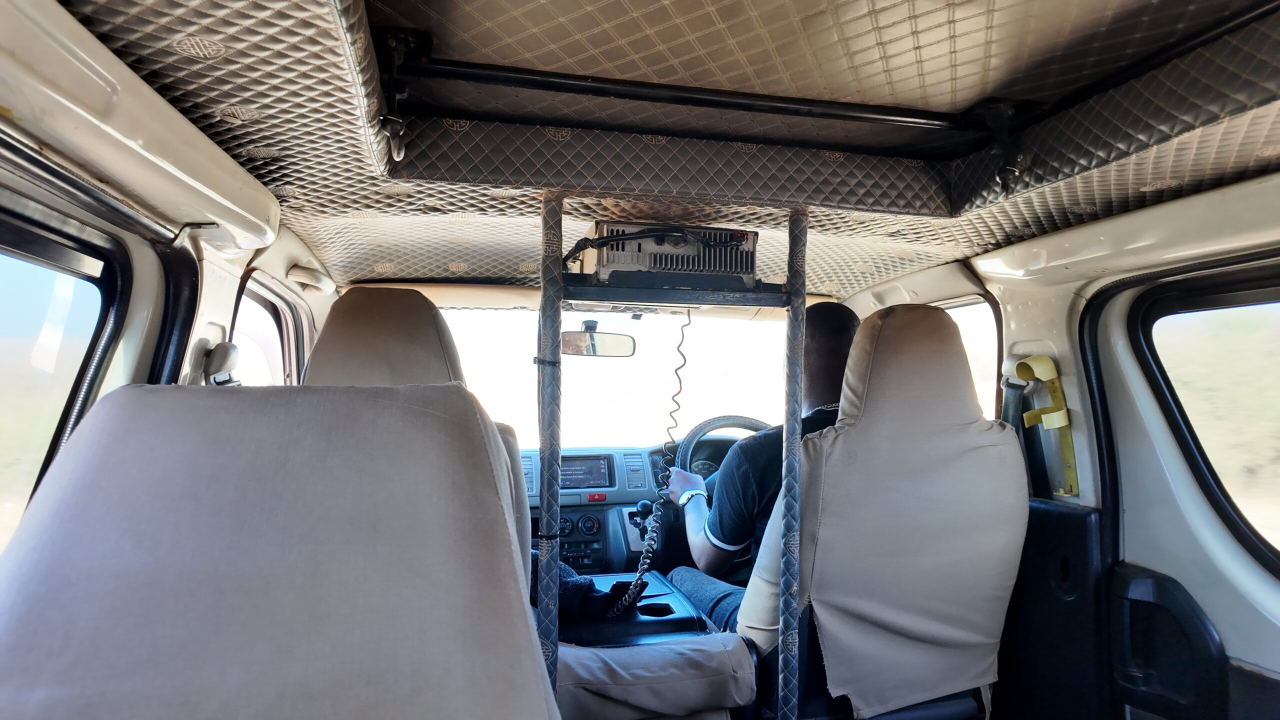 Inside of the Safari Van 